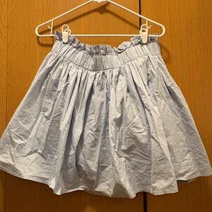 Lulus Paperbag Light Blue Women's Mini Skirt